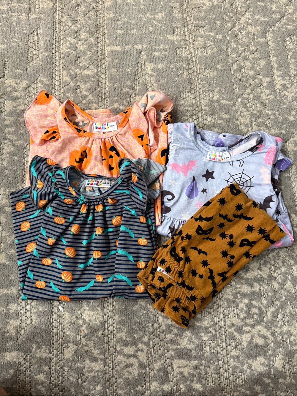 Dot dot smile Halloween dresses and leggings